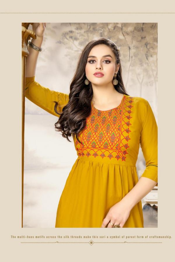 Hirwa Samiksha Rayon Slub Exclusive Designer Kurti Collection 



